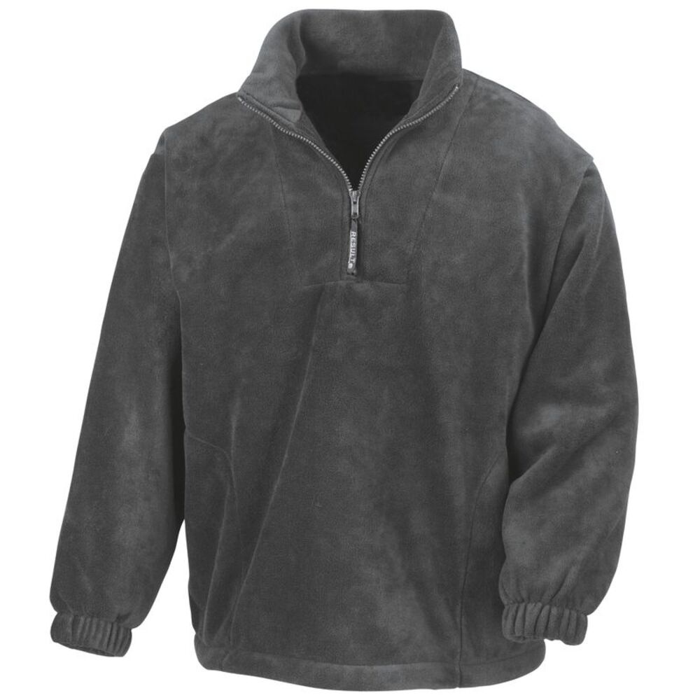 Result Unlined Active 1/4 Zip Anti-Pilling Fleece Top / Oxford Grey
